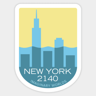 Imaginary Worlds - New York 2140 Sticker